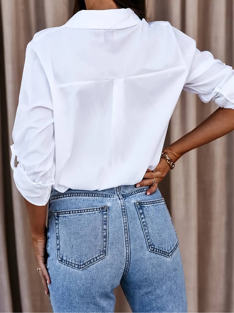 Sherine - Elegante Bluse mit V-Ausschnitt