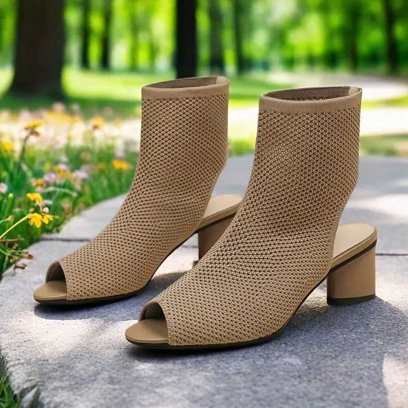 Celestine - Frauen Fischmaul Sandalen mit niedrigem Absatz