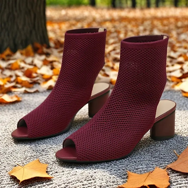 Celestine - Frauen Fischmaul Sandalen mit niedrigem Absatz