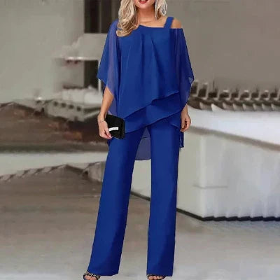 Alaine - Elegantes zweiteiliges Chiffon-Set