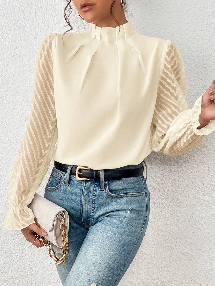 Felicity - Elegantes langärmeliges Top