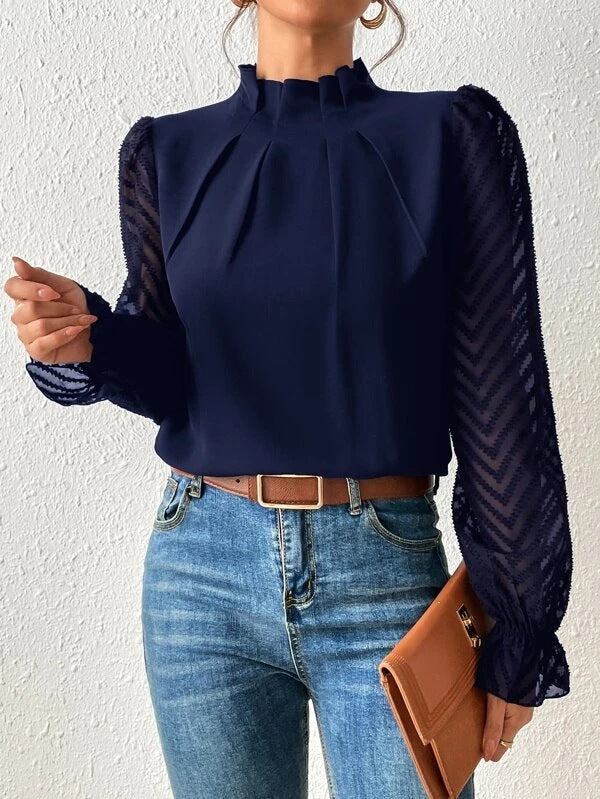 Felicity - Elegantes langärmeliges Top