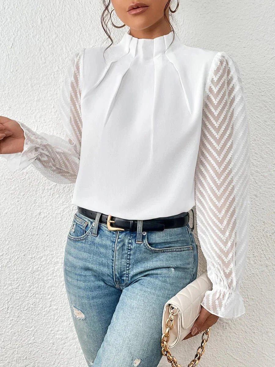 Felicity - Elegantes langärmeliges Top