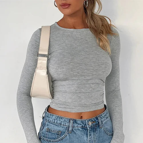 Adela - Langärmeliges Stretch-Top
