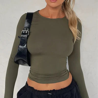 Adela - Langärmeliges Stretch-Top