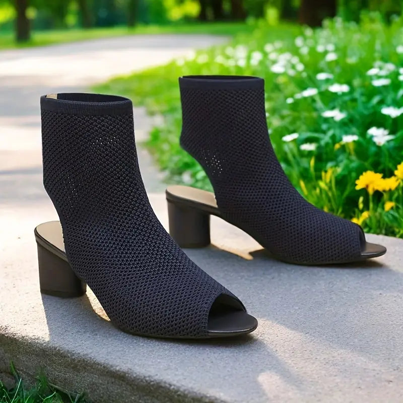Celestine - Frauen Fischmaul Sandalen mit niedrigem Absatz
