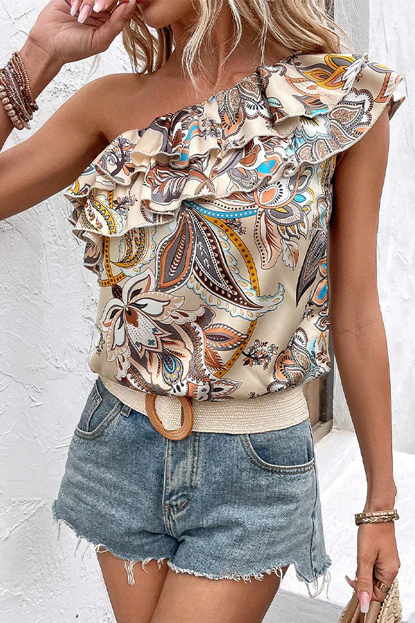 Jackie - Lässige One-Shoulder-Oberteile