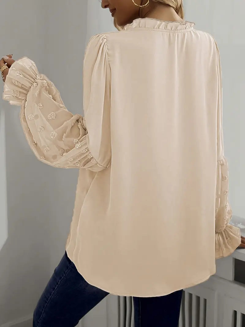 Janey - Elegante Bluse mit V-Ausschnitt