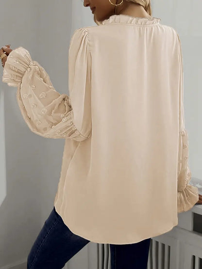 Janey - Elegante Bluse mit V-Ausschnitt