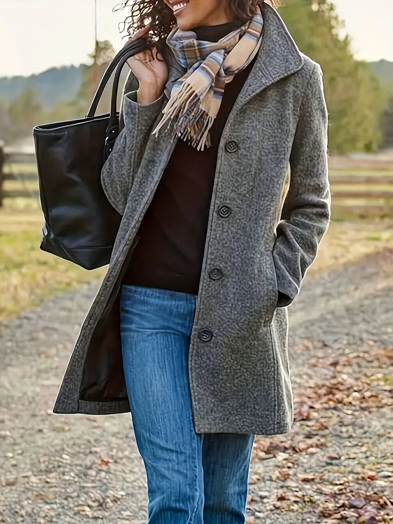 Belva - Stilvoller und eleganter Button-Down-Mantel