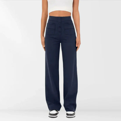Margaret - Geknöpfte Hose mit hoher Taille