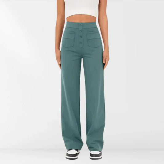 Margaret - Geknöpfte Hose mit hoher Taille