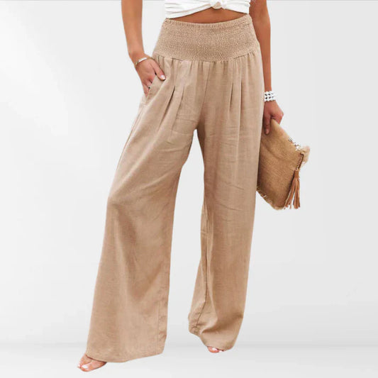 Laura - Hose mit weitem Bein und elastischer Taille
