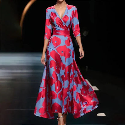 Matisse – Elegantes Maxikleid mit Blumendruck