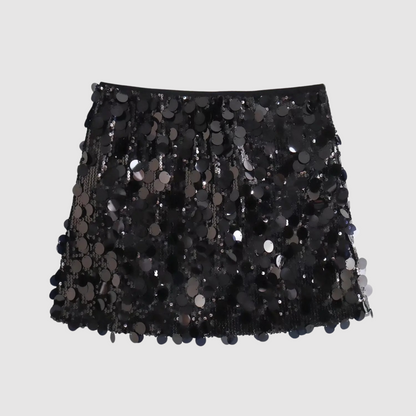Cordelia  - Eleganter Mini-Paillettenrock