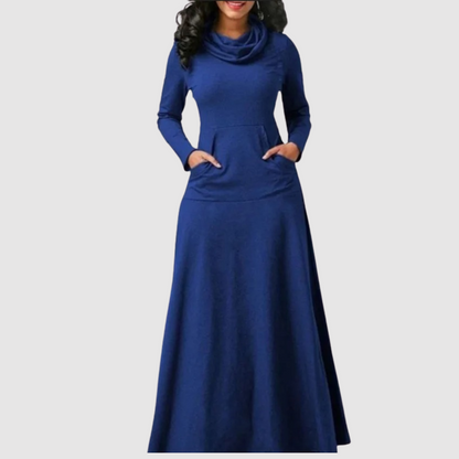 Lucy - Lässiges langärmeliges Maxikleid