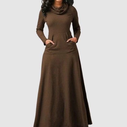 Lucy - Lässiges langärmeliges Maxikleid