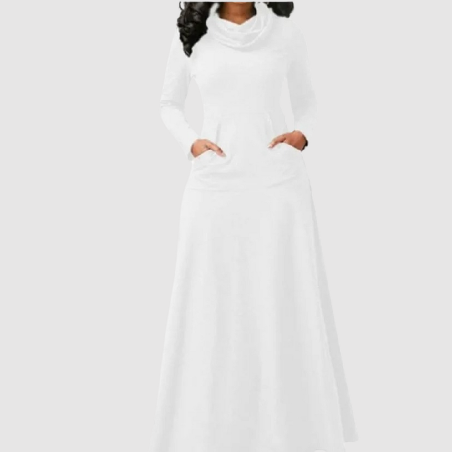 Lucy - Lässiges langärmeliges Maxikleid