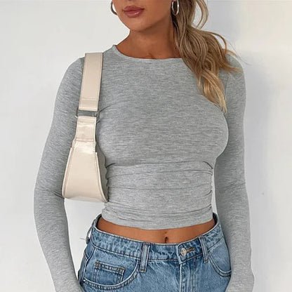 Adela - Langärmeliges Stretch-Top