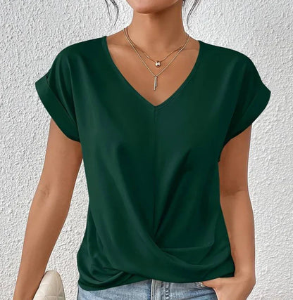 Annika - Elegante Bluse mit V-Ausschnitt