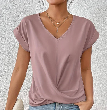 Annika - Elegante Bluse mit V-Ausschnitt