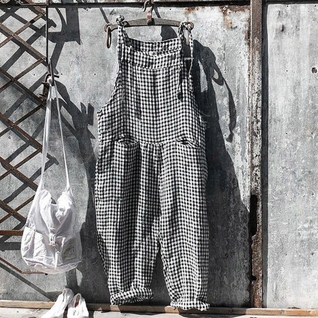 HARPER - Gestreifter Baggy-Jumpsuit im Vintage-Look