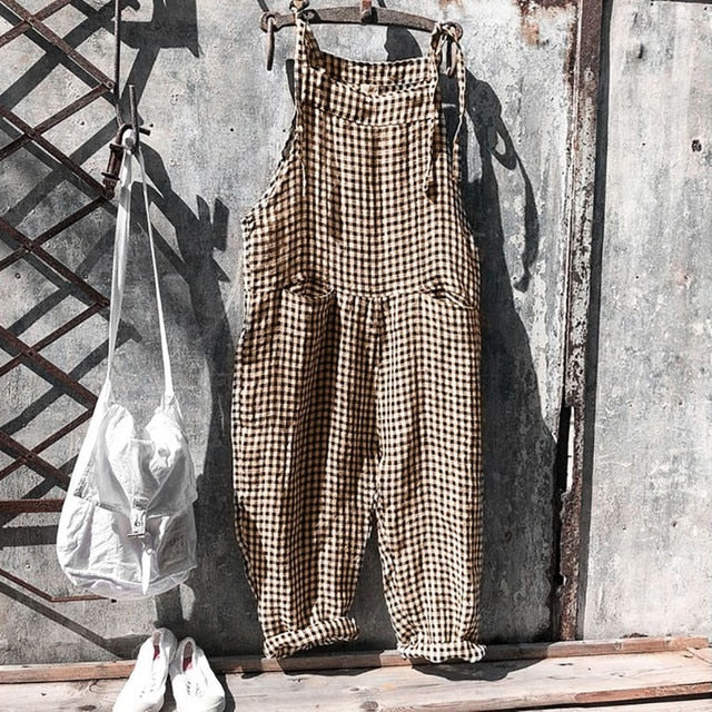 HARPER - Gestreifter Baggy-Jumpsuit im Vintage-Look