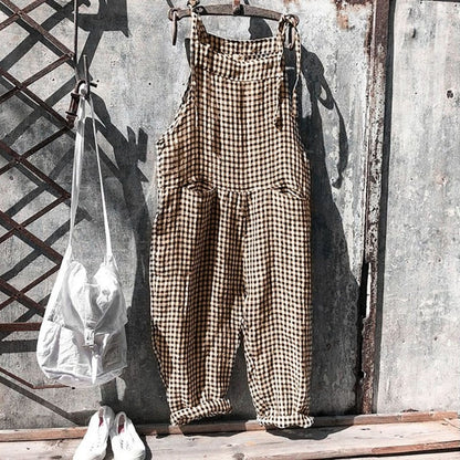 HARPER - Gestreifter Baggy-Jumpsuit im Vintage-Look