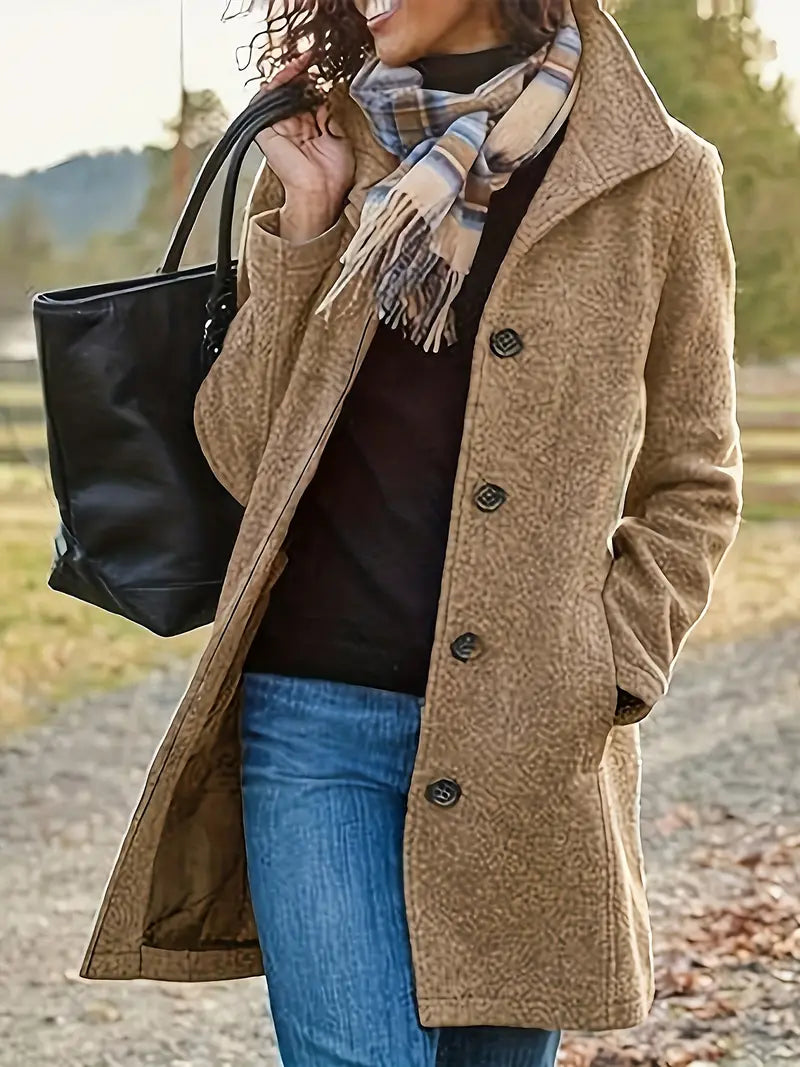 Belva - Stilvoller und eleganter Button-Down-Mantel