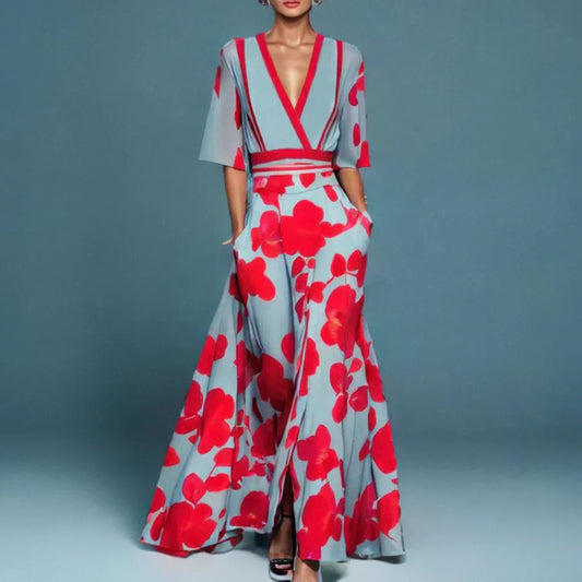 Matisse – Elegantes Maxikleid mit Blumendruck