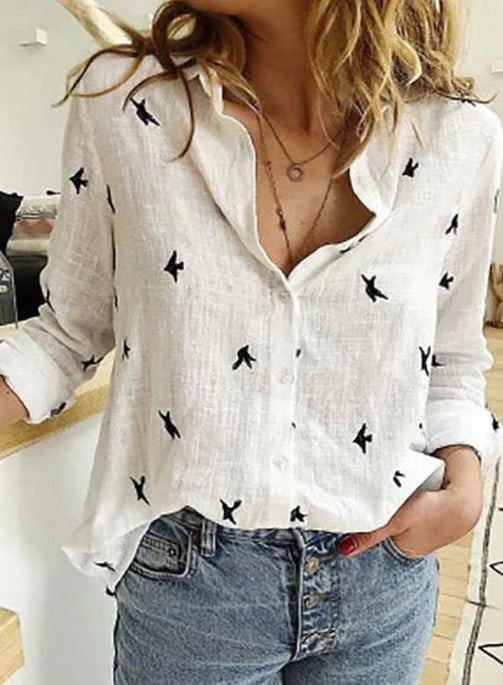 Sophie - Elegantes langärmeliges Top